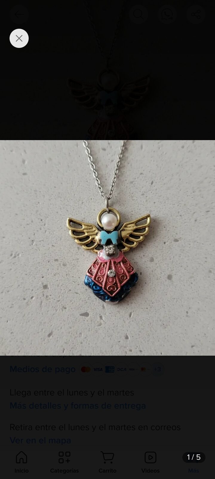 Colgante ángel color