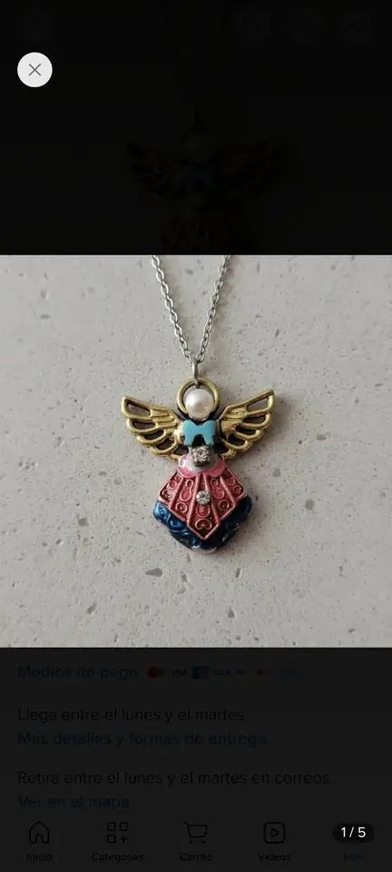 Colgante ángel color