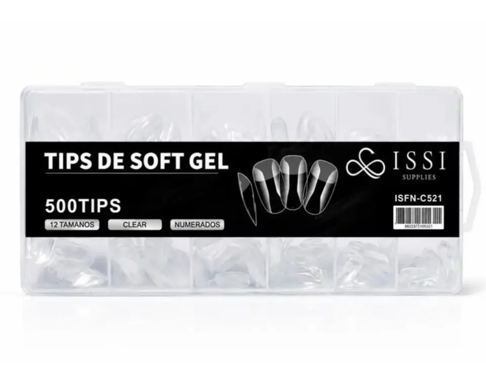 TIPS SOFT GEL PMMA OVAL CORTA - ISSI SUPPLIES