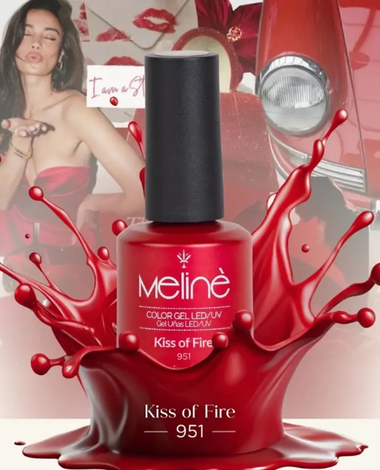 Esmalte semipermanente Kiss of Fire 951 (Colección Eternal Flame) – Meliné