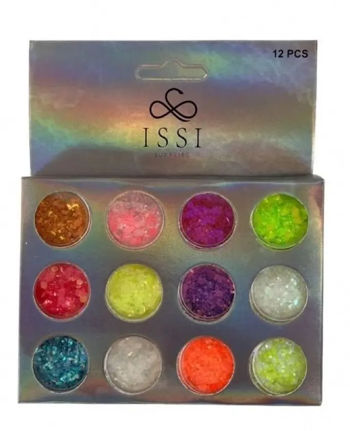 CAJA DECORACIÓN GLITTER X12 - ISSI SUPPLIES