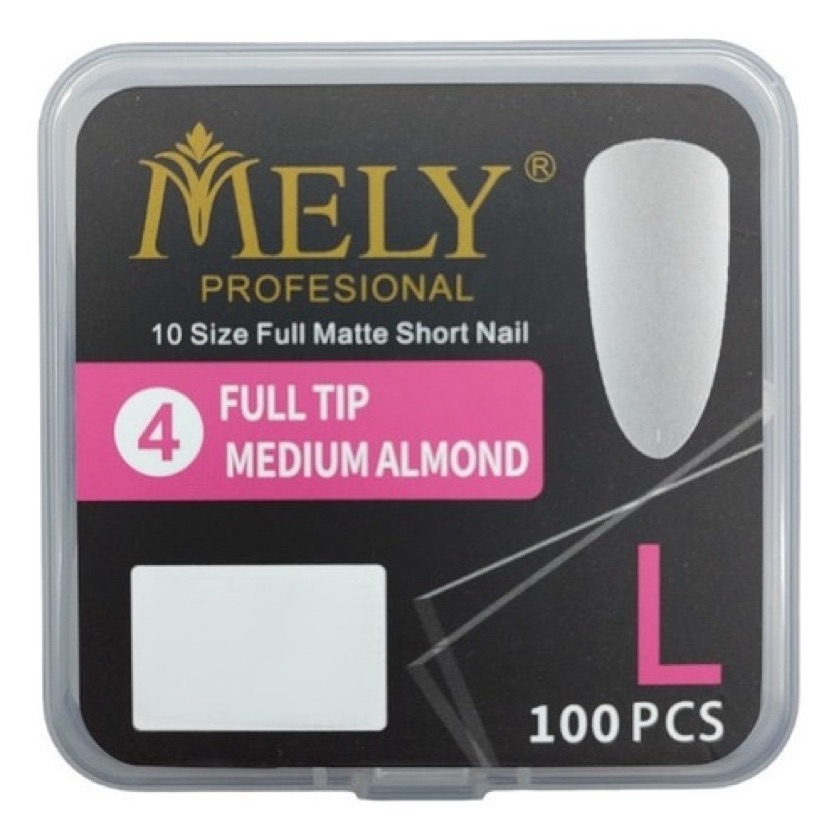 TIPS SOFT GEL ALMENDRA - MELY 100uni