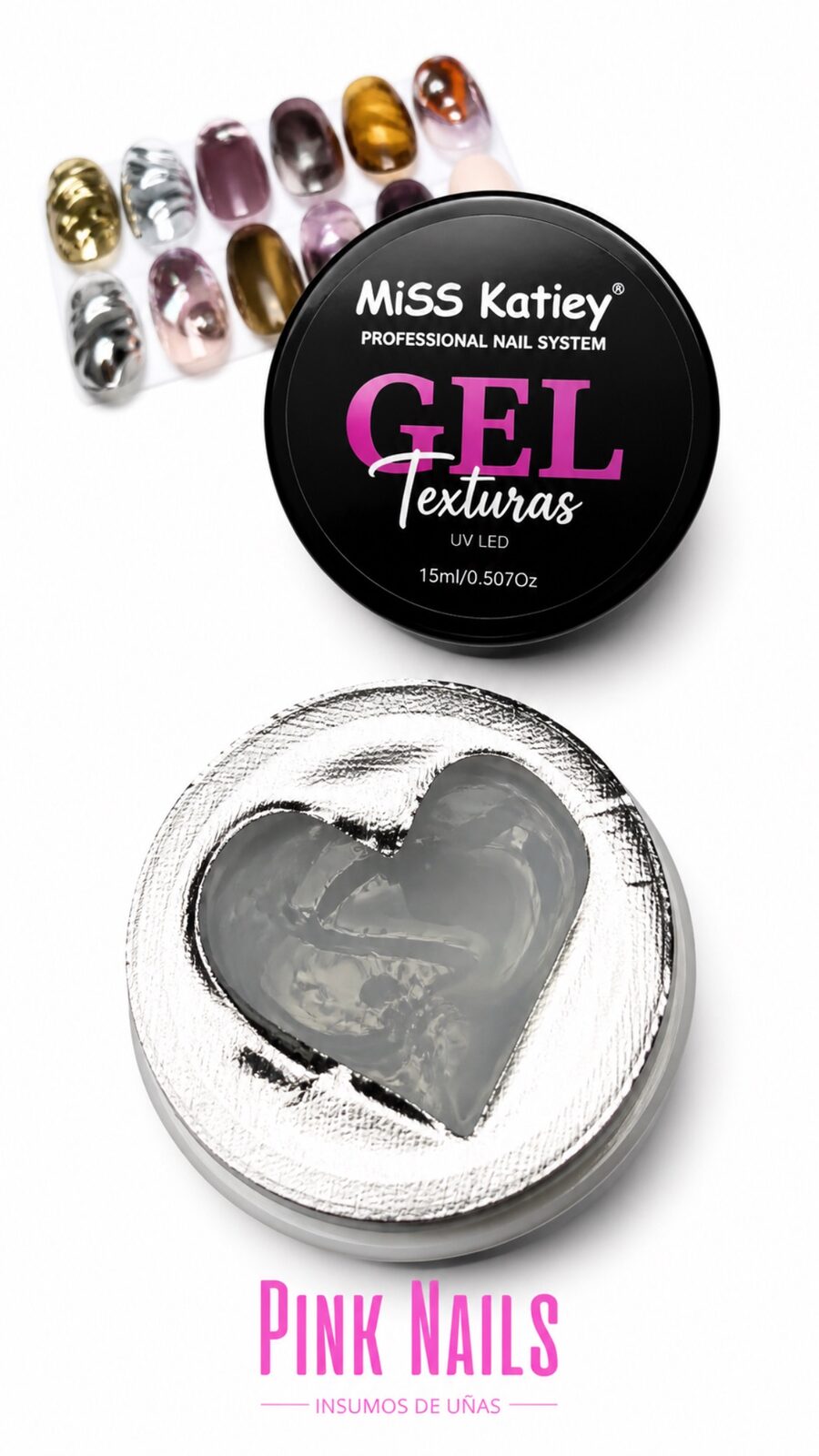 GEL TEXTURAS RELIEVES UV TRANSPARENTE - MISS KATIEY 15ML