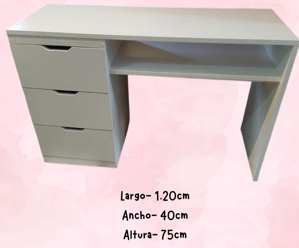 MESA MANICURA ESTÁNDAR 3 CAJONES