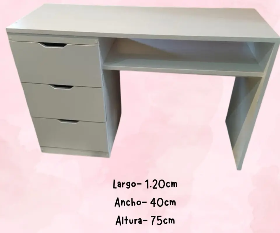 MESA MANICURA ESTÁNDAR 3 CAJONES