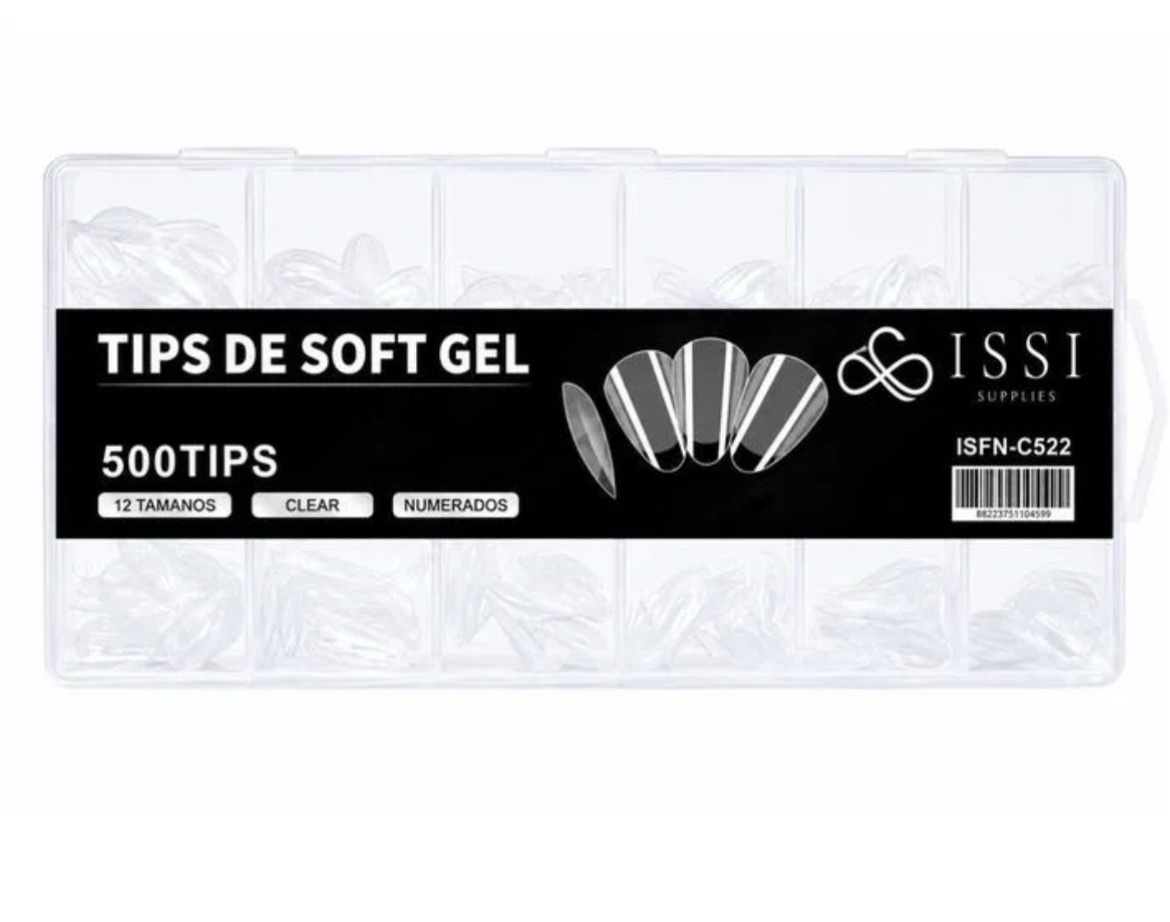 TIPS SOFT GEL PMMA ALMENDRA CORTA - ISSI SUPPLIES