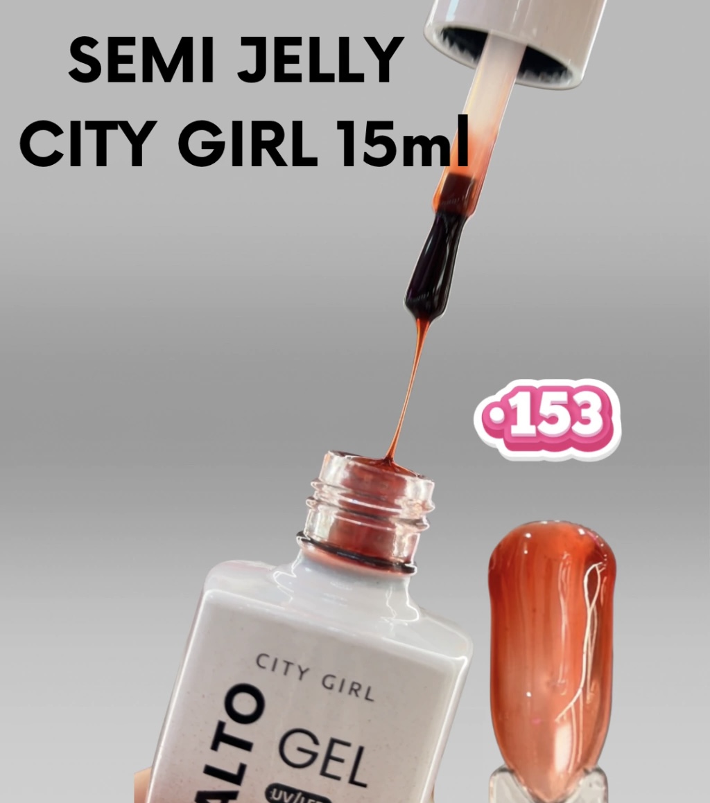 ESMALTE SEMI PERMANENTE JELLY CITY GIRL #153