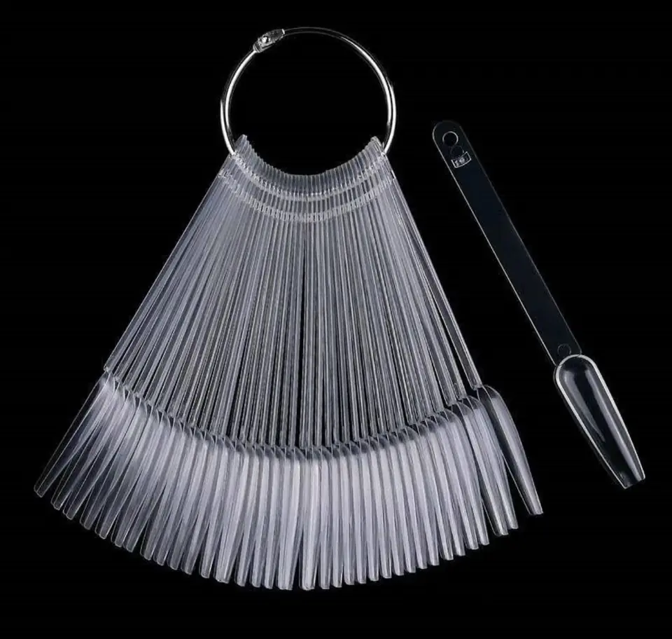 MUESTRARIO TIPS COFFIN XL- TRANSPARENTES x50