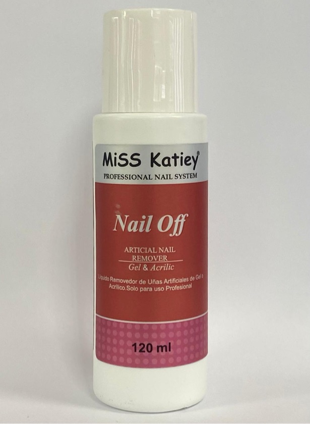 REMOVEDOR DE ACRÍLICO Y GEL - MISS KATIEY 120ML