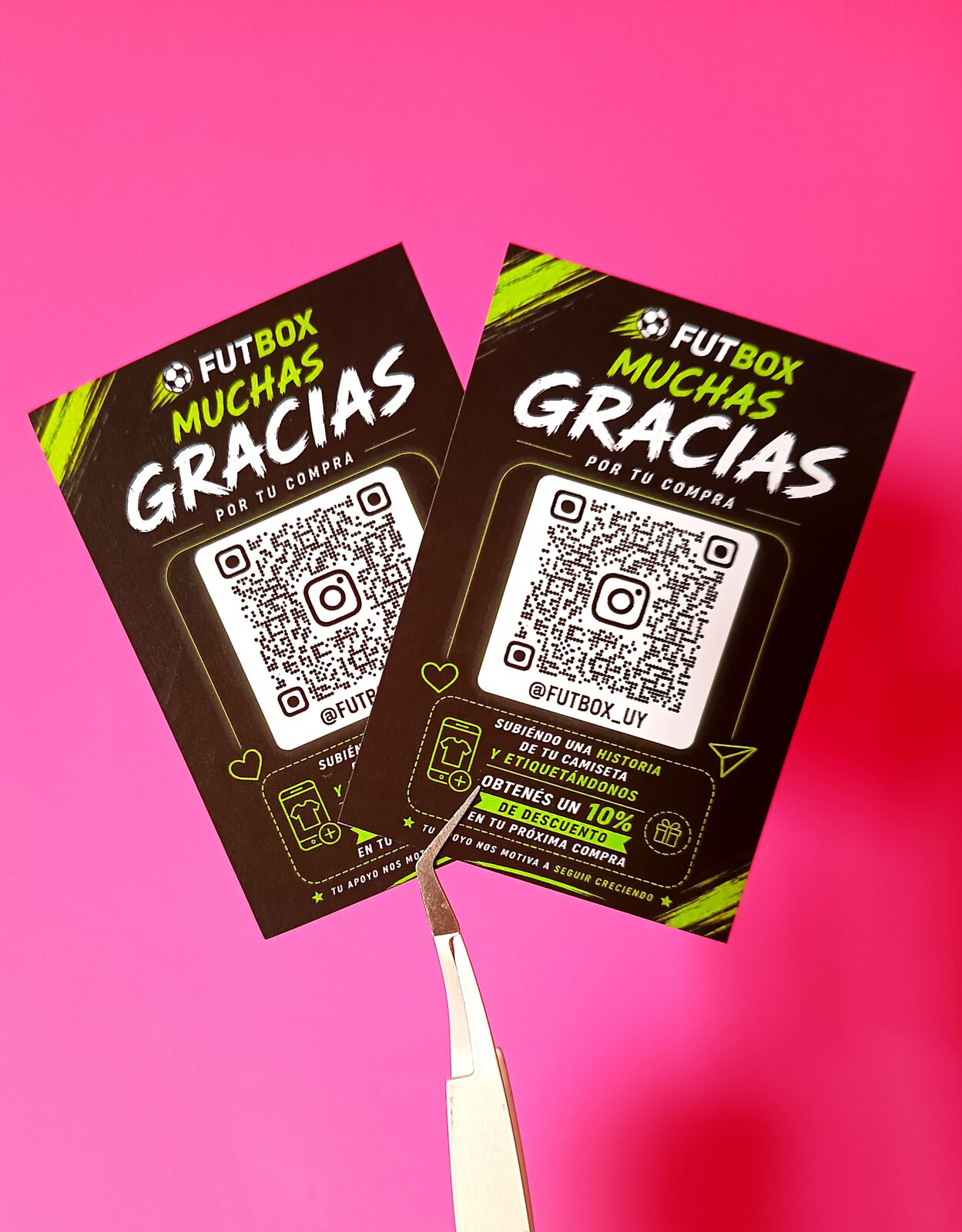 TARJETON DE AGRADECIMIENTO CON QR