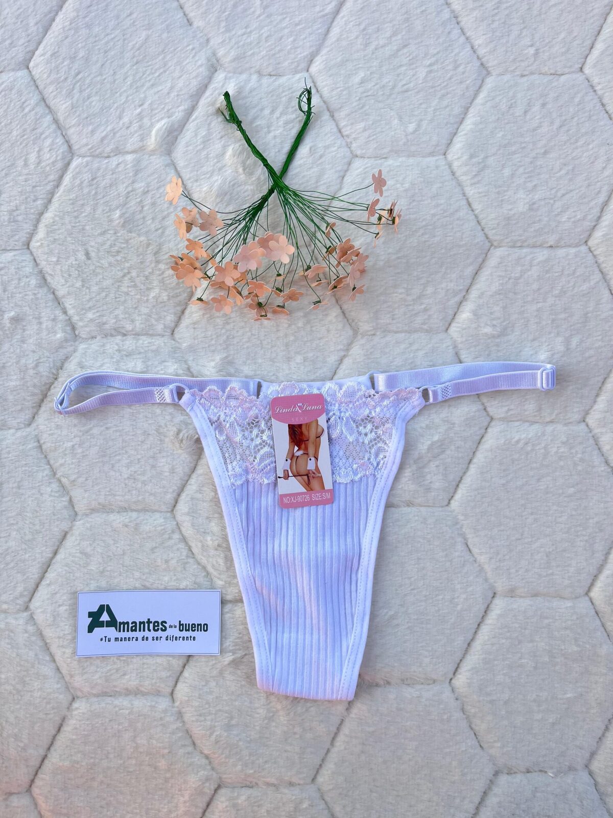 Tangas Regulables Algodón con Encajes (Varios Colores)