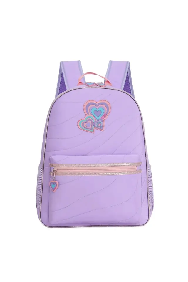 Mochila escolar Trendy Corazones Violeta