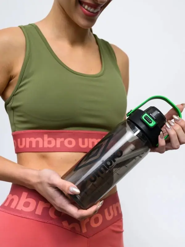 BOTELLA UMBRO HYDROX con tapa y estampado