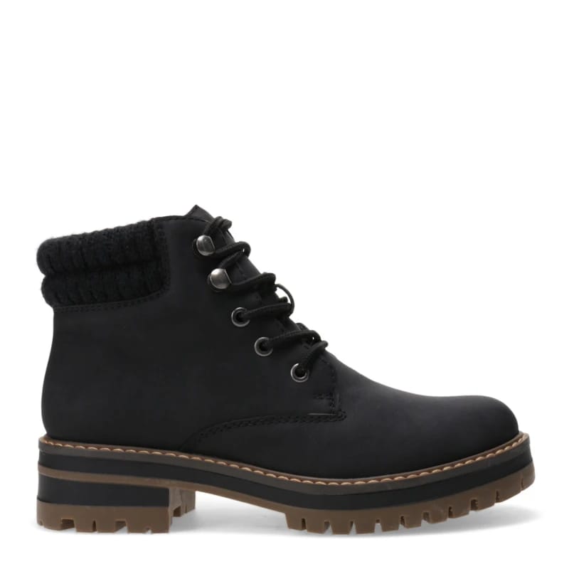 Bota Miss Carol Shulien Acordonada Con Cierre Lateral (negro)