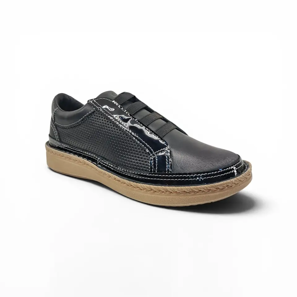 CALZADO CASUAL LOMBARDINO YUTE NEGRO