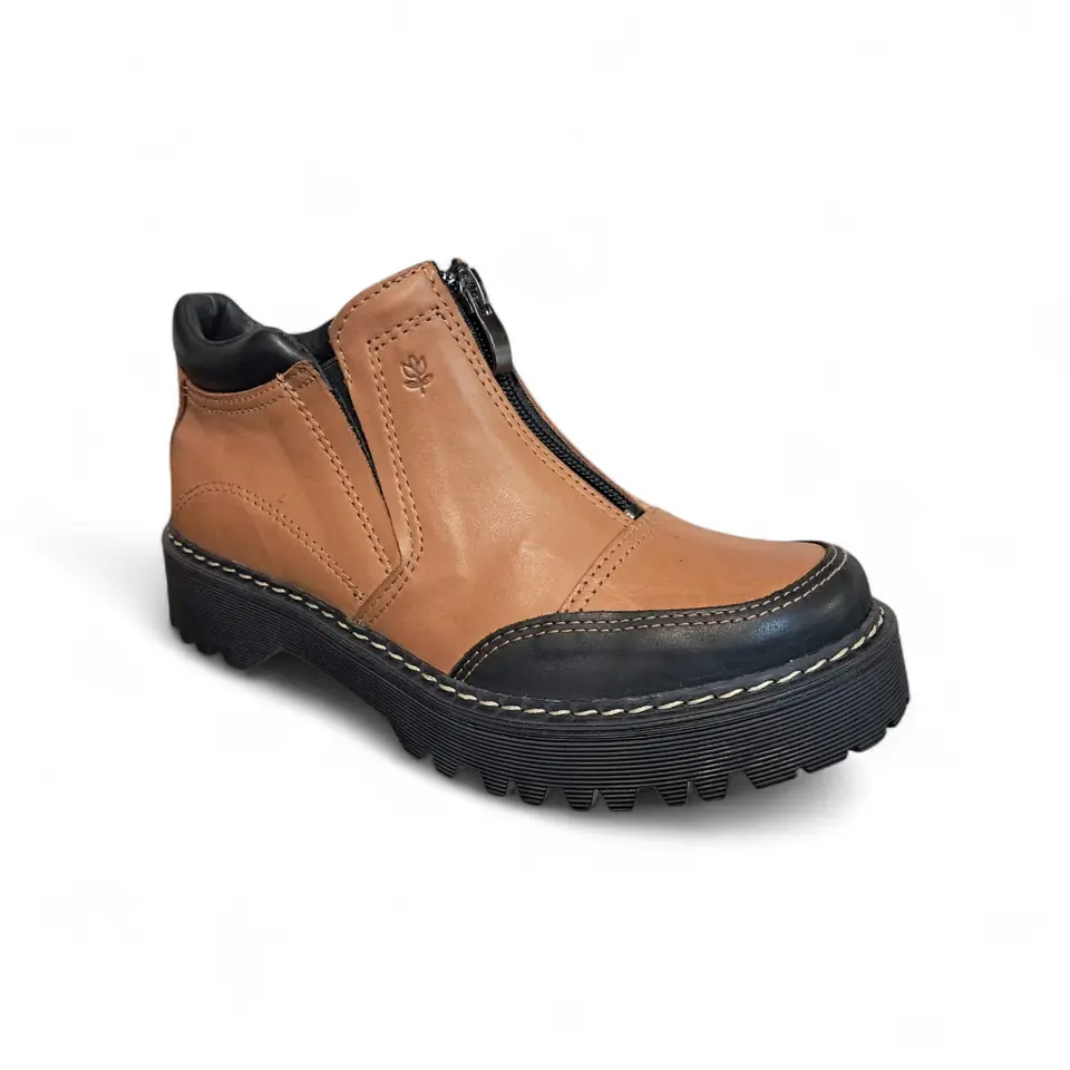 BOTA DE CUERO LOMBARDINO SOFIA