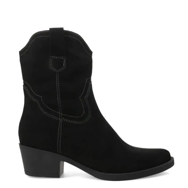 Bota Miss Carol ARET texana corta (negra)