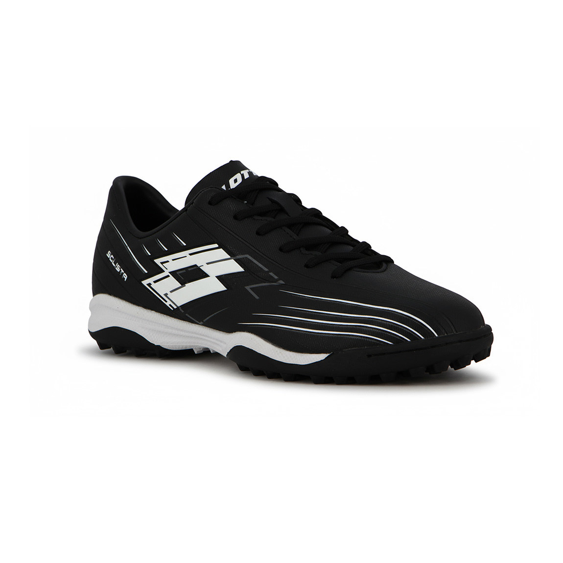 LOTTO SOLISTA FUTBOL 5 TF HOMBRE NEGRO/BLANCO