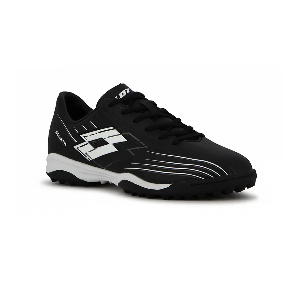 LOTTO SOLISTA FUTBOL 5 TF HOMBRE NEGRO/BLANCO