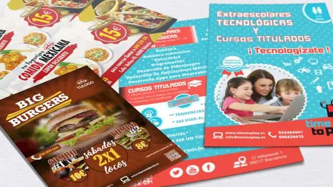 Folletos 10x15 / x2000uds