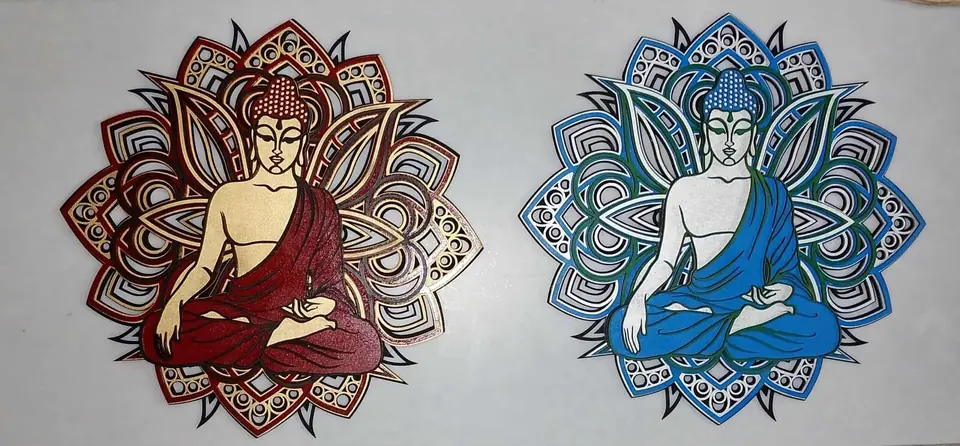 Mandala Buda Meditando