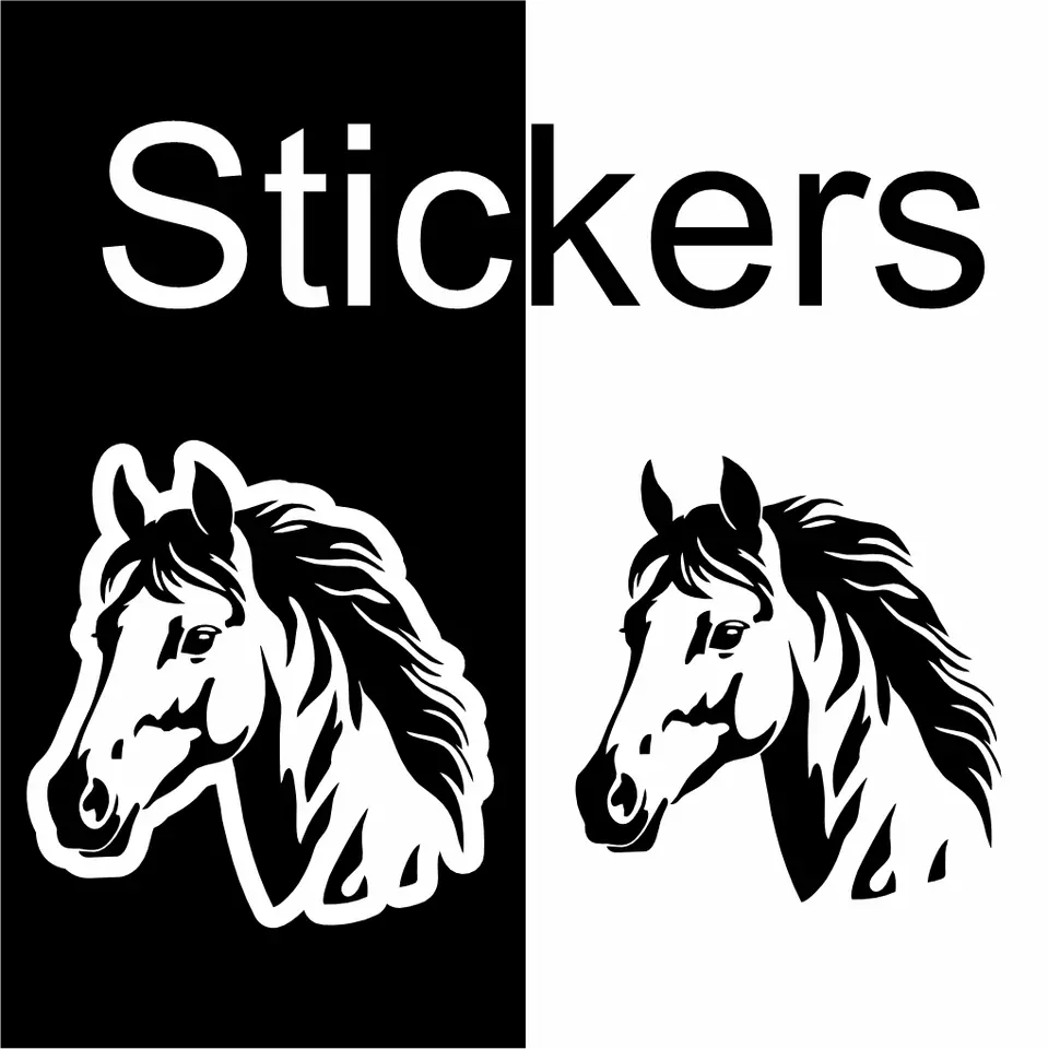 Sticker caballo (vinilo impreso)