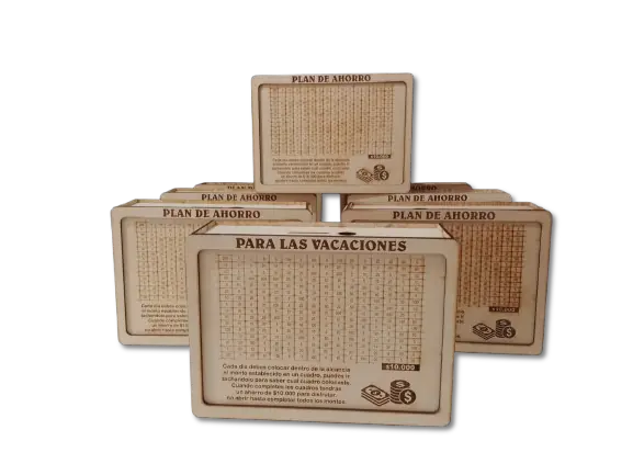 Caja de ahorros para $10.000