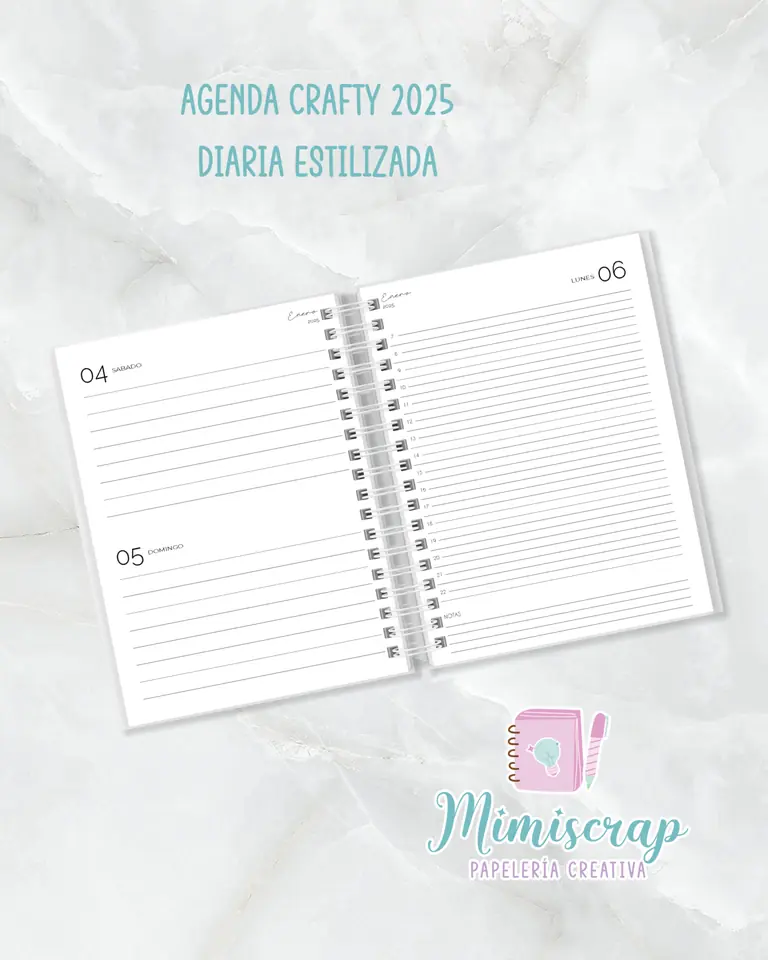 AGENDA DIARIA - CRAFTY ESTILIZADA