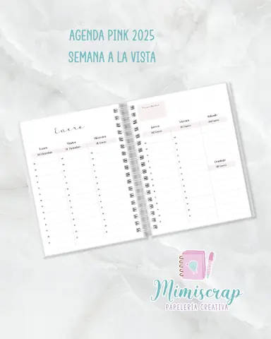 AGENDA SEMANA A LA VISTA - PINK