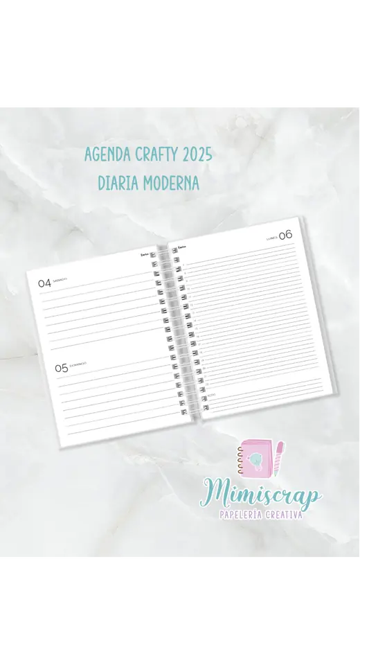 AGENDA DIARIA - CRAFTY MODERNA