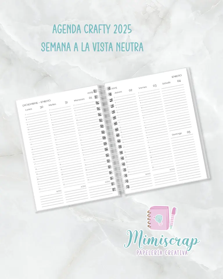 AGENDA SEMANA A LA VISTA - CRAFTY NEUTRA (UNISEX)