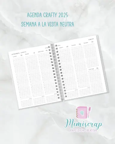 AGENDA SEMANA A LA VISTA - CRAFTY NEUTRA (UNISEX)