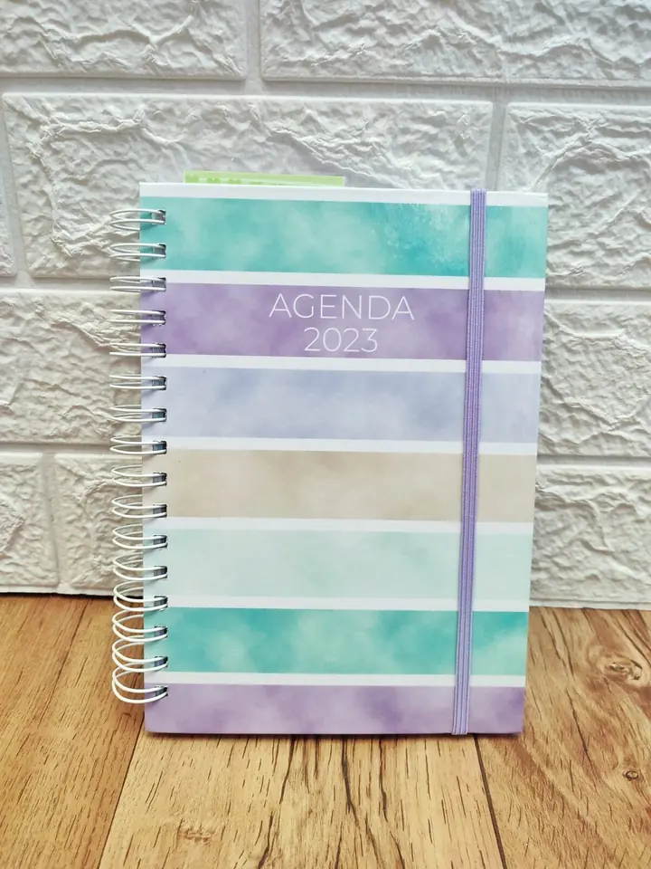 Agenda 2023 PASTEL Semana a la vista horizontal
