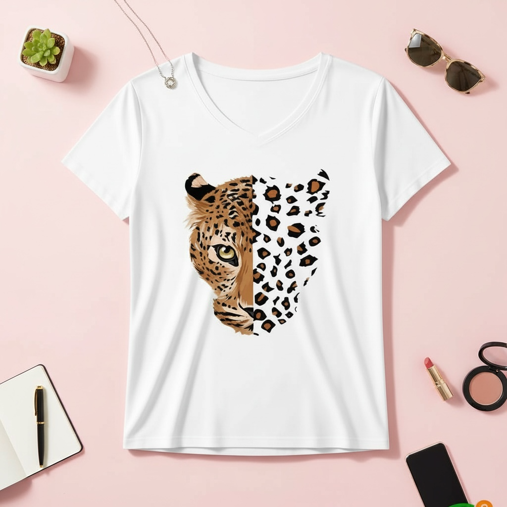 Remera Escote V Tiger