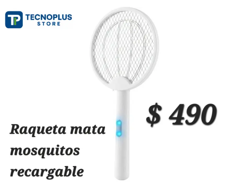 Raqueta mata mosquitos recargable