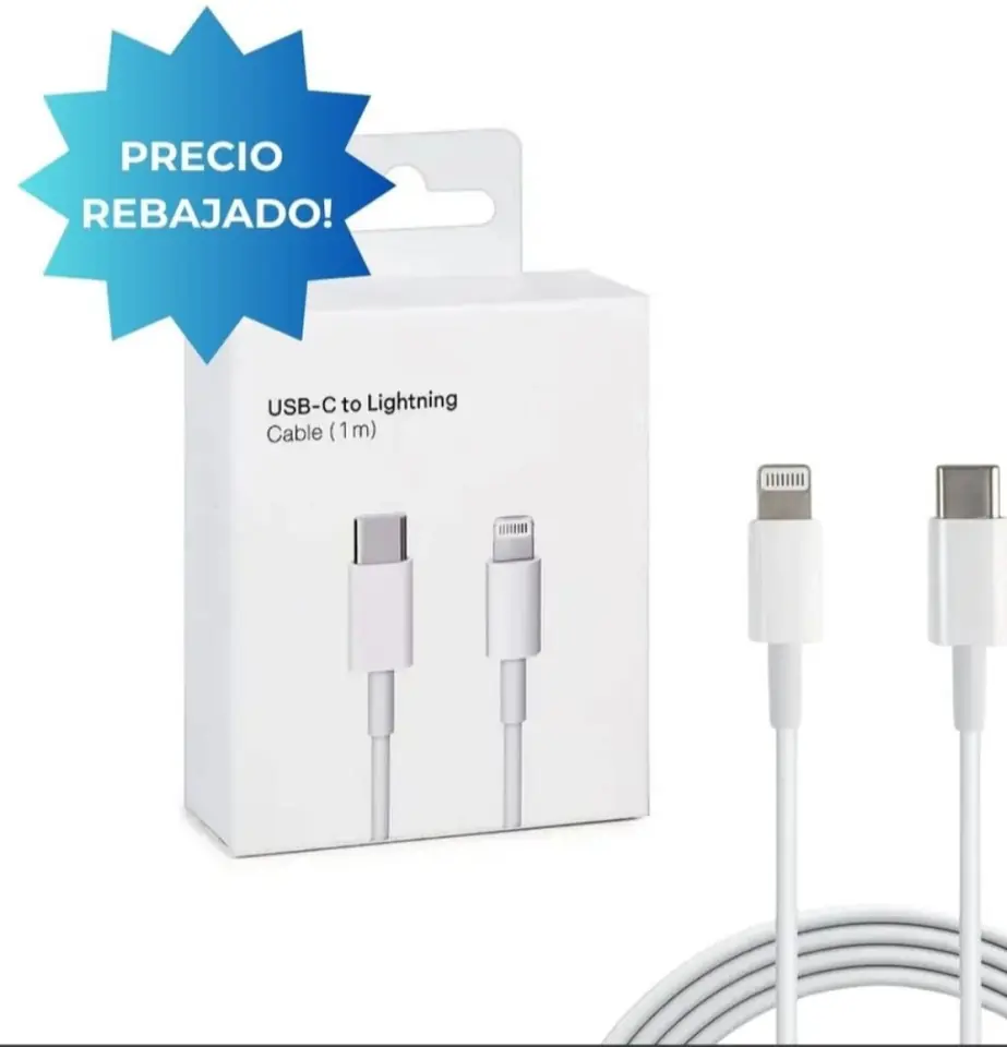 Cable USB Tipo C a Lightning 1 mt