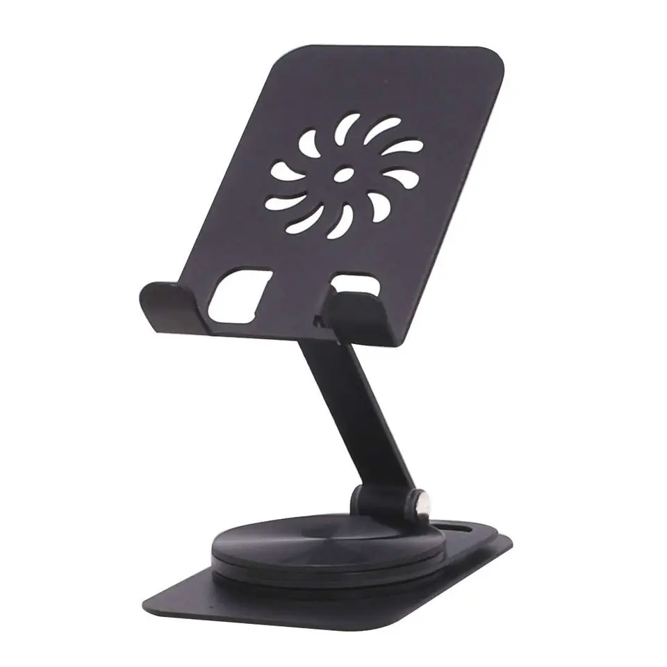 SOPORTE P/CELULAR AJUSTABLE METAL NEGRO
