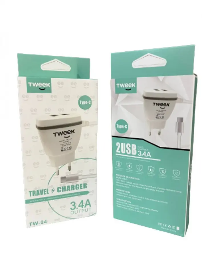 Cargador de pared 2 USB Micro 3.4A