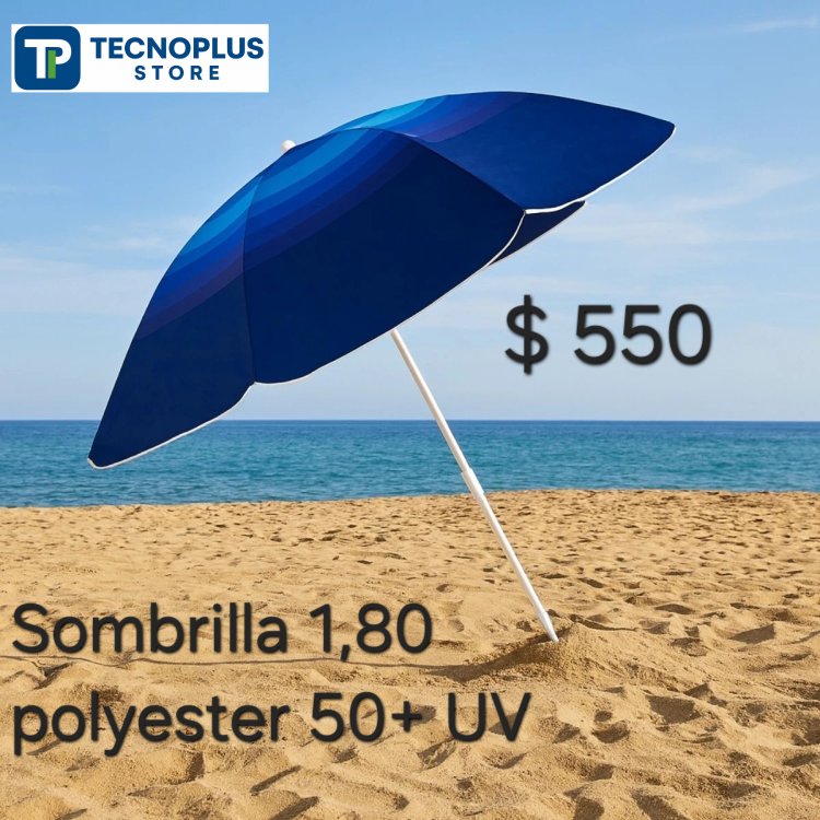 Sombrillas 1,80 poliester 50+ UV varios colores