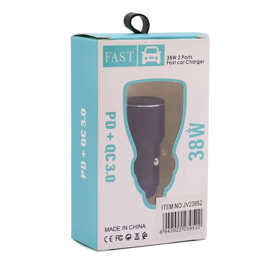 ADAPTADOR AUTO 1X USB TIPO C 1X USB 3.0