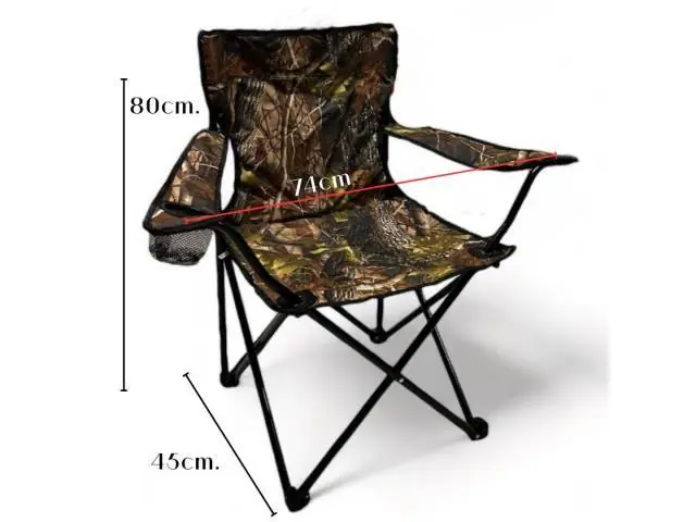 Silla plegable estampada con funda 45 x 74 x 80 cm