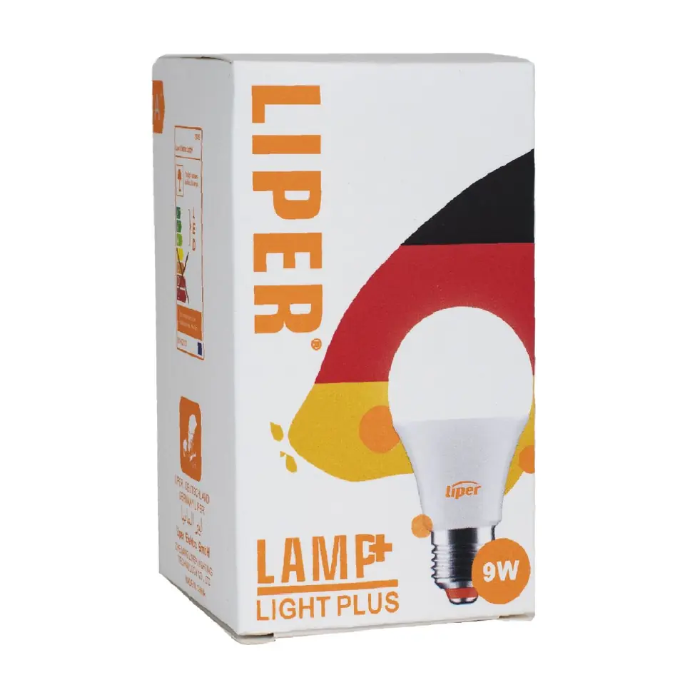 LAMPARA LIPER LED 9W E27 FRIA