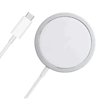 CARGADOR MAGNETICO PARA IPHONE 15W BLANCO