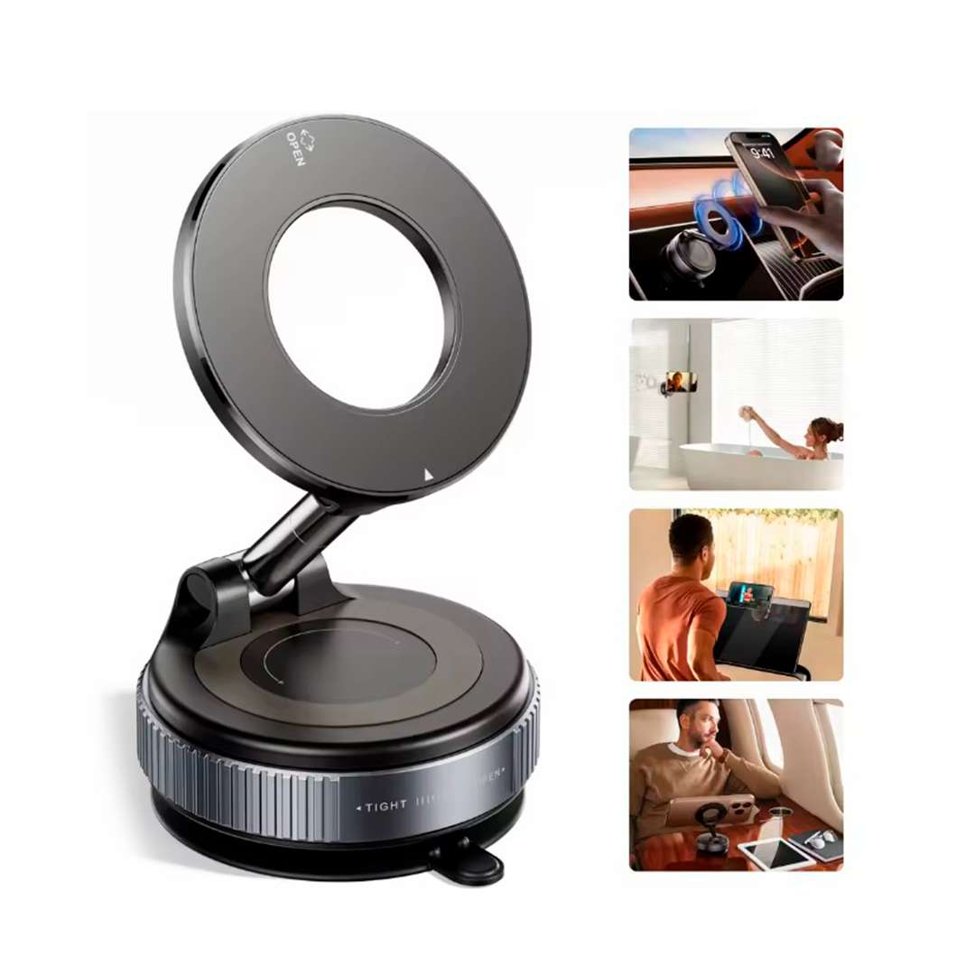 SOPORTE PARA CELULAR MAGNETICO 360° NEGRO