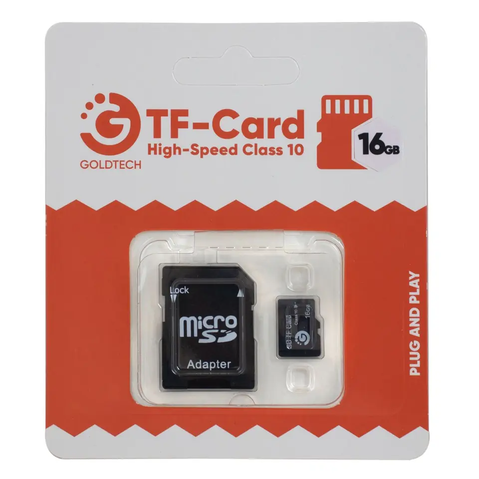 MEMORIA MICRO SD GOLDTECH 16GB CLASE 10 CON ADAPTADOR