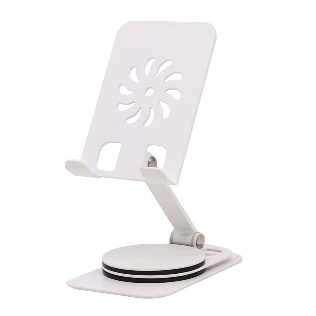 SOPORTE P/CELULAR AJUSTABLE METAL BLANCO
