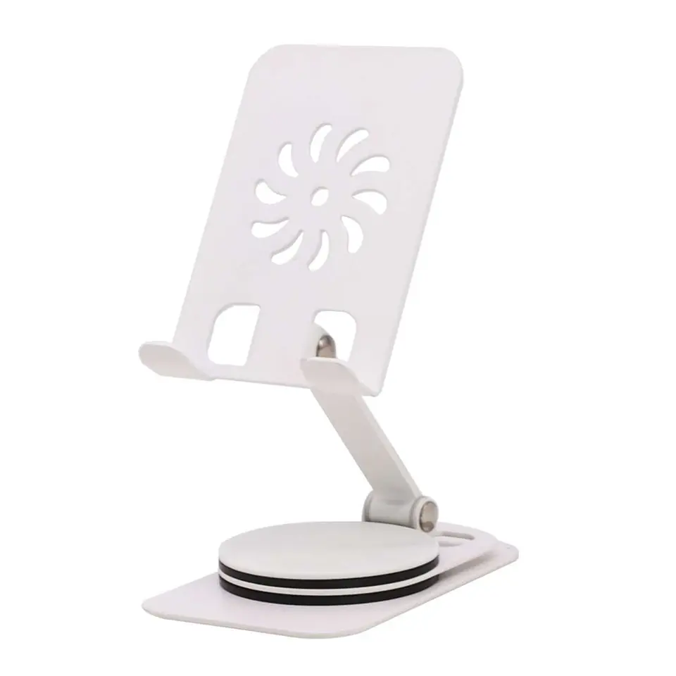 SOPORTE P/CELULAR AJUSTABLE METAL BLANCO