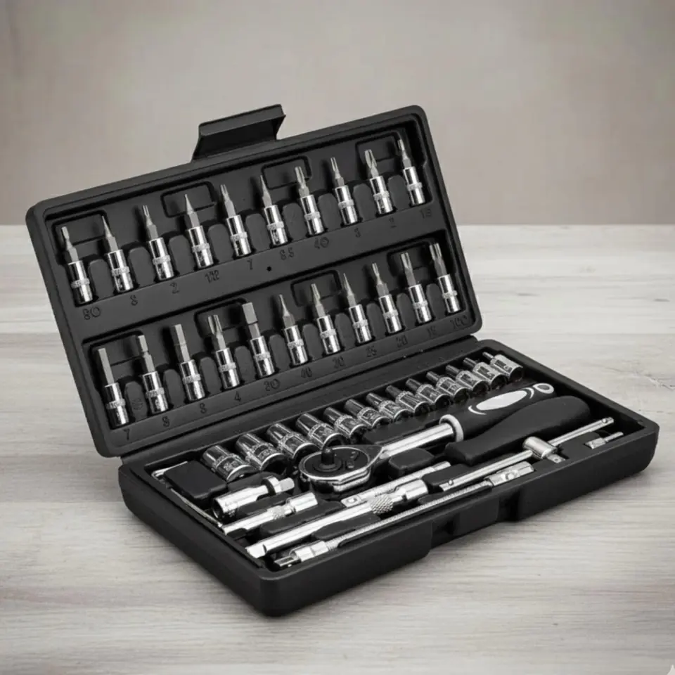 Kit De Herramientas Criquet Dados 46pcs - PLATEADO