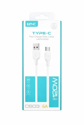 Cable carga Tipo C 120W IZNC