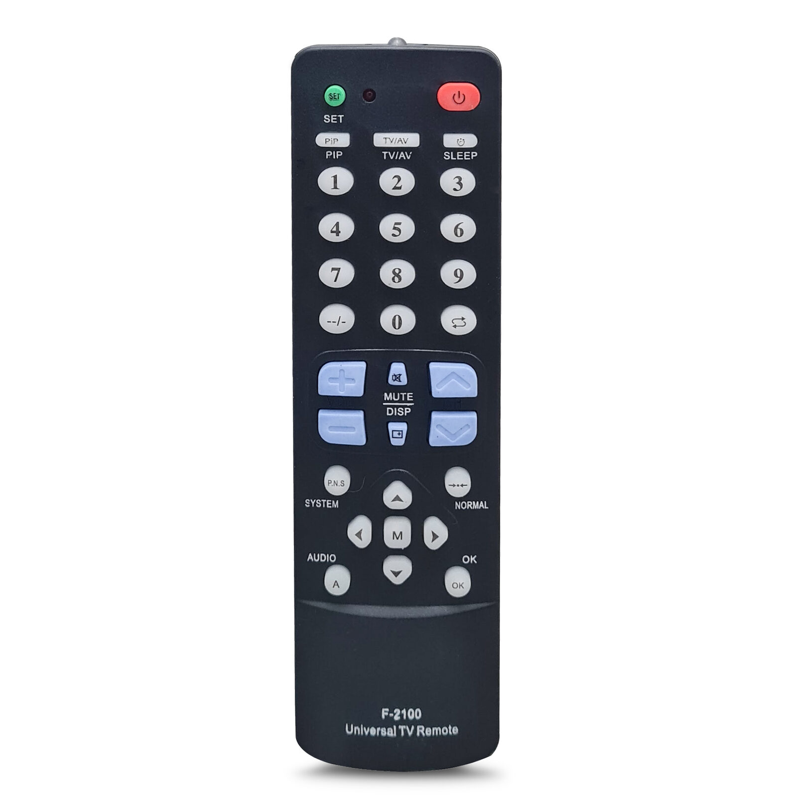 CONTROL REMOTO TV UNIVERSAL F-2100 NEGRO